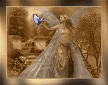 Golden Bird Angel GIF - Golden Bird Gold Angel GIFs