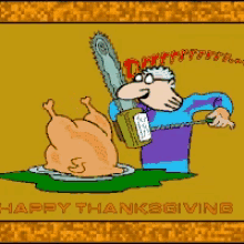 Carving Turkey Happy Thanksgiving GIF - Carving Turkey Happy Thanksgiving GIFs