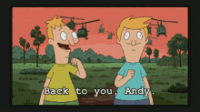 andyandollie bobsburgers reporter andy and