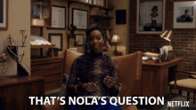 Thats Nolas Question Therapist GIF - Thats Nolas Question Therapist Heather Headley GIFs