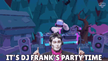 Its Dj Franks Party Time Raise The Roof GIF - Its Dj Franks Party Time Raise The Roof Costume GIFs