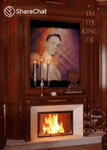 Fireplace Candles GIF - Fireplace Candles Im The King Of My Own Kingdom GIFs