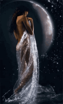 Women Moonlight GIF - Women Moonlight Sparkling GIFs