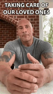 Taking Care Of Our Loved Ones Dwayne Johnson GIF - Taking Care Of Our Loved Ones Dwayne Johnson The Rock GIFs