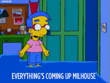 Millhouse Coming Up GIF - Millhouse Coming Up Floods GIFs