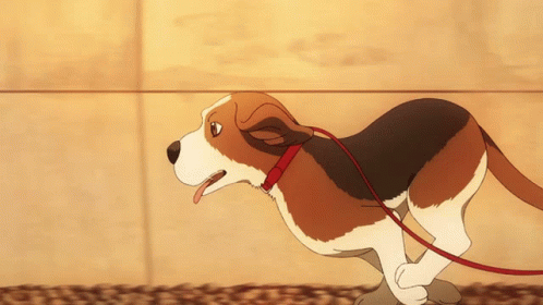 Jiton kovačnica Anime-dog-dog-running