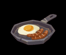 Breakfast Bacon And Eggs GIF - Breakfast Bacon And Eggs Frying Pan GIFs