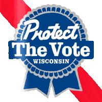 Protect The Vote Wisconsin Vrl Sticker - Protect The Vote Wisconsin Vrl Wisconsin Voter Stickers