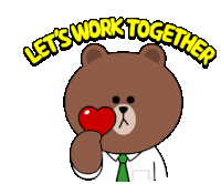 Lets Work Together Office Sticker - Lets Work Together Work Office Stickers