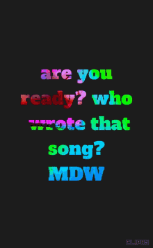 Are You Ready Who Wrote GIF - Are You Ready Who Wrote Song GIFs