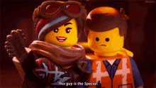 Lego Movie Wyldstyle GIF - Lego Movie Wyldstyle This Guy Is The Special GIFs