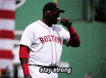 Boston Red Sox David Ortiz GIF - Boston Red Sox David Ortiz Stay Strong GIFs