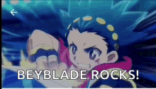 Beyblade Rocks Anime GIF - Beyblade Rocks Anime Attack GIFs