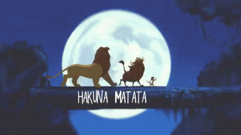 Lion King Hakuna Matata GIF - Lion King Hakuna Matata Moon GIFs