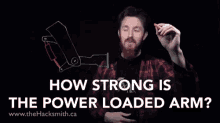 How Strong Is The Power Loaded Arm Explaining GIF - How Strong Is The Power Loaded Arm Power Loaded Arm Explaining GIFs