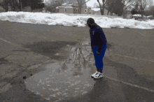 jump cannonball suiside pot pothole