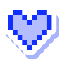 Blue Heart Sticker - Blue Heart Stickers