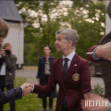 Shaking Hands Young Royals GIF - Shaking Hands Young Royals Shaking Her Hand GIFs