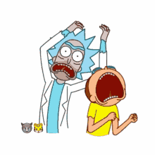 Rick And Morty Freaking Out GIF - Rick And Morty Freaking Out Stressed GIFs
