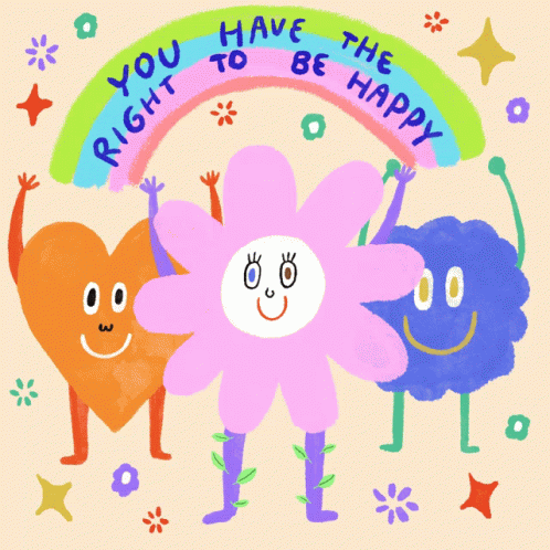 You Have The Right To Be Happy Rainbow GIF - You Have The Right To Be Happy Rainbow Happy International Day Of Happiness GIFs
