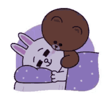 Good Night Cony And Brown GIF - Good Night Cony And Brown Cute GIFs