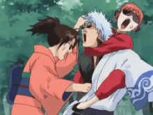 屁啦！！ GIF - Gintama Punching Strangling GIFs