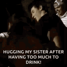 Shawn Mendes Hugging My Sister GIF - Shawn Mendes Hugging My Sister After Having Too Much To Drink GIFs