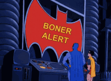 Batman And Robin Boner Alert GIF - Batman And Robin Boner Alert Boner GIFs