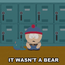 It Wasnt A Bear Stan Marsh GIF - It Wasnt A Bear Stan Marsh South Park GIFs