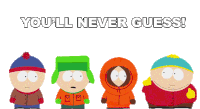 Youll Never Guess Eric Cartman Sticker - Youll Never Guess Eric Cartman Kyle Broflovski Stickers