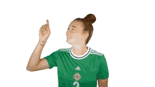 up there rebecca mckenna northern ireland football point that way