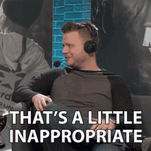 Thats A Little Inappropriate Ryan Bailey GIF - Thats A Little Inappropriate Ryan Bailey Smite GIFs