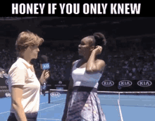 Honey If You Only Knew Venus Williams GIF - Honey If You Only Knew Venus Williams Tennis GIFs