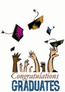 Congratulations Graduate Cap Toss GIF - Congratulations Graduate Cap Toss G...
