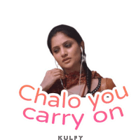 Chalo You Carry On Sticker Sticker - Chalo You Carry On Sticker Shalini Vadnikatti Stickers