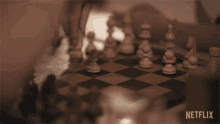 Bullet Chess The Queens Gambit GIF - Bullet Chess The Queens Gambit Moving Chess Pieces GIFs