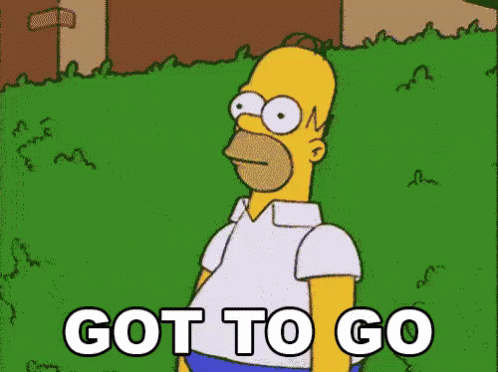 Got To Go GIF - Homer Thesimpsons Bushes GIFs