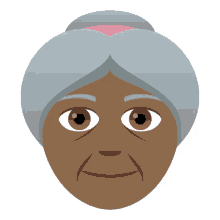 old woman joypixels elderly woman grandma old lady