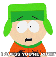 I Guess Youre Right Kyle Broflovski Sticker - I Guess Youre Right Kyle Broflovski South Park Stickers