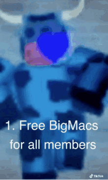 Free Big Macs For All Members Cow GIF - Free Big Macs For All Members Cow Walk GIFs
