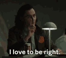 I Love To Be Right Loki GIF - I Love To Be Right Loki Tom Hiddleston GIFs