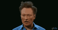 Conan Face GIF - Conan O Brien Leaf Blower Slow Motion GIFs