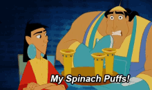 Emperors New Groove My Spinach Puffs GIF - Emperors New Groove My Spinach Puffs Kronk GIFs