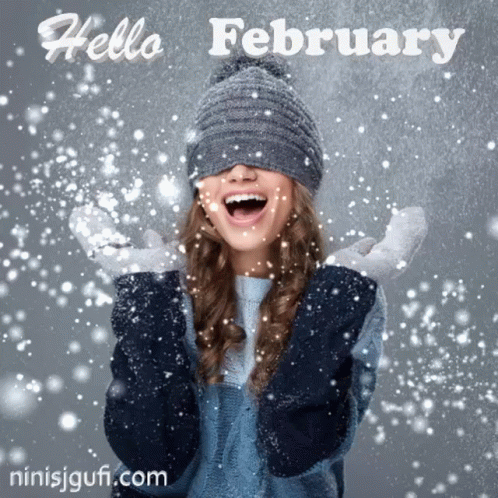 Hello February Welcome Gif Hello February Welcome Snow Discover Share Gifs