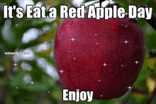 national eat a red apple day eat a red apple day