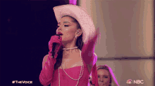 Performing Ariana Grande GIF - Performing Ariana Grande The Voice GIFs
