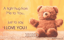love you hug hugs hug from me to you bear hug
