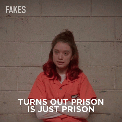 Turns Out Prison Is Just Prison,Zoe Chistensen,fakes,Jail Is Jail,Being Loc...