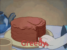Greedy Cake GIF - Greedy Cake Slice Of Cake GIFs