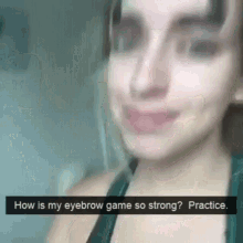 strong woman eyebrow game strong